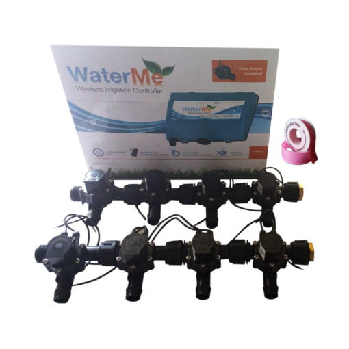 WaterMe Irrigation Controller + Qty 8 x 3/4" Irrigation Manifold Assembly x 19mm Barb Outlet( 2-way) - 50LPM