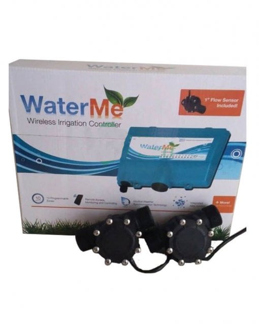 WaterMe-Wireless Irrigation Controller(1" Flow Sensor Included) + 2 x 1" Flow Sensors