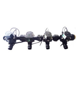 Irrigation Manifold Assembly (4 x Manifold - 2-way 3/4" 24VAC Inlet - 19mm Barb Outlet 50LPM)
