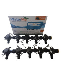 WaterMe Irrigation Controller + Qty 10 x 3/4" Irrigation Manifold Assembly x 19mm Barb Outlet( 2-way) - 50LPM