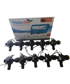 WaterMe Irrigation Controller + Qty 10 x 3/4" Irrigation Manifold Assembly x 19mm Barb Outlet( 2-way) - 50LPM