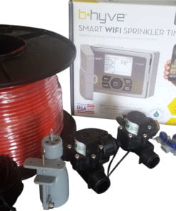 Orbit B-hyve WiFi Controller 6 Station 2 x Solenoid Combo -Free Rain Sensor,Wire