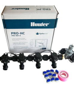 Hunter 6 Station Pro-HC WiFi Irrigation*Outdoor*4x 3/4" Solenoids,Free Rain Sensor