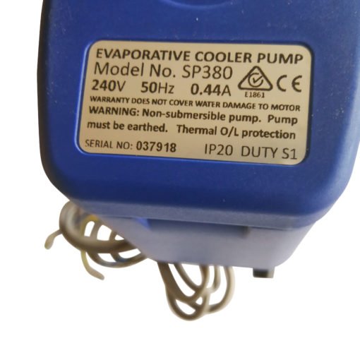 Super Pump SP2380 Pump to Suit CoolBreeze Evaporative Cooler replaces SP2127