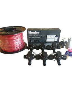 Hunter Hydrawise 6 Station WiFi Irrigation Combo-Qty 6 x 19mm Barb Solenoids, Rain Sensor & Wire