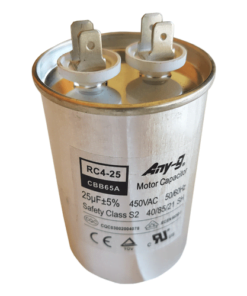 Brivis Evaporative cooler motor capacitor 25uF ( 25mfd) Class S2 450VAC 50/60Hz