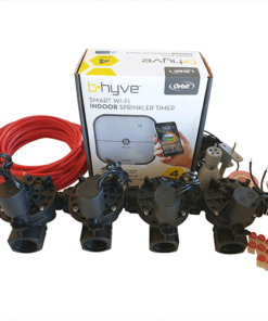 Orbit B-hyve WiFi Controller 4 Station-4x 1" inch 25mm Manifold Solenoid Valves & Wire Combo -FreeSensor