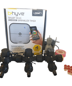 Orbit B-hyve WiFi Controller 4 Station-3x 13mm Barb Manifold Solenoid Valves Combo -FreeSensor