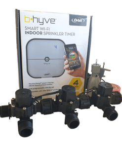 Orbit B-hyve WiFi Controller 4 Station-3x 3/4" inch Manifold Solenoid Valves Combo -FreeSensor