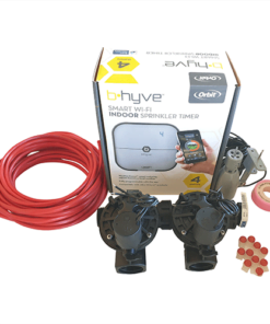 Orbit B-hyve WiFi Controller 4 Station-2x 1" inch 25mm Manifold Solenoid Valves & Wire Combo -FreeSensor