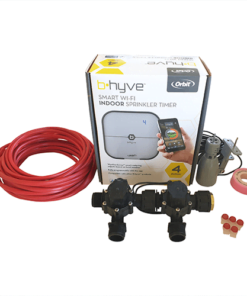 Orbit B-hyve WiFi Controller 4 Station-2x 3/4" inch Manifold Solenoid Valves & Wire Combo -FreeSensor
