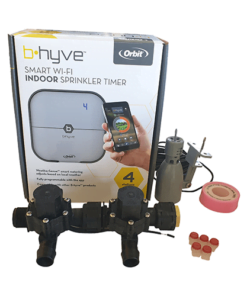 Orbit B-hyve WiFi Controller 4 Station-2x 19mm Barb Manifold Solenoid Valves Combo -FreeSensor