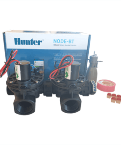 Hunter NODE BT (Bluetooth) 200 Kit - Solenoids,3M Connectors,Rain Sensor, 9V Battery Operated